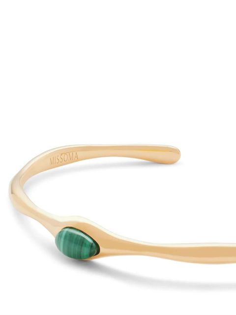 Missoma gemstone-detail cuff bracelet - Gold
