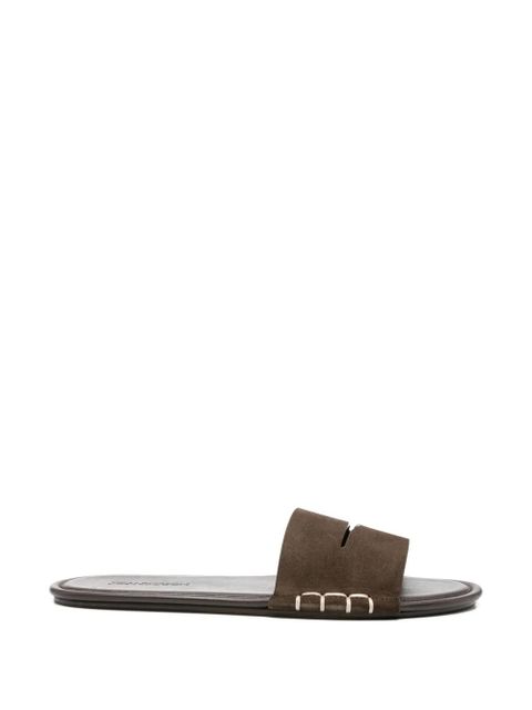 JW Anderson cut-out detailing flat sandals - Brown - zdjęcie produktu nr 1