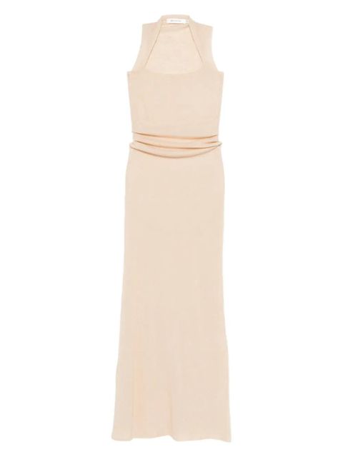 Aya Muse gathered maxi dress - Neutrals - zdjęcie produktu nr 1