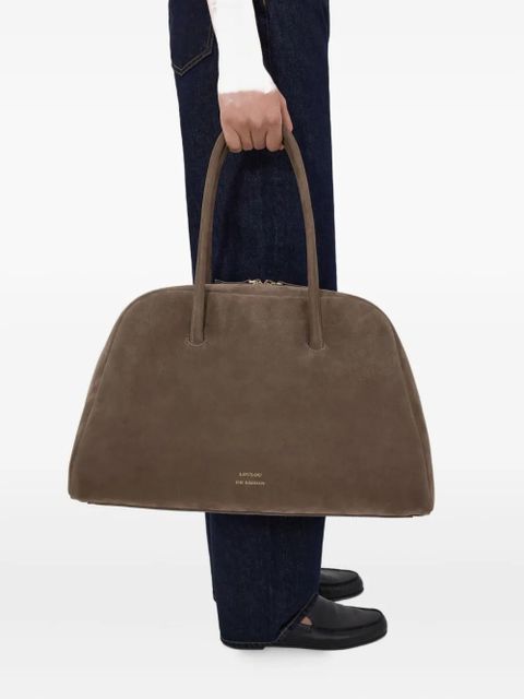 LouLou de Saison Aaja suede zip tote bag - Brown - zdjęcie produktu nr 2