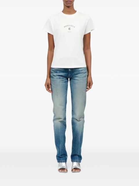 MM6 Maison Margiela crew-neck printed T-shirt - White - zdjęcie produktu nr 2