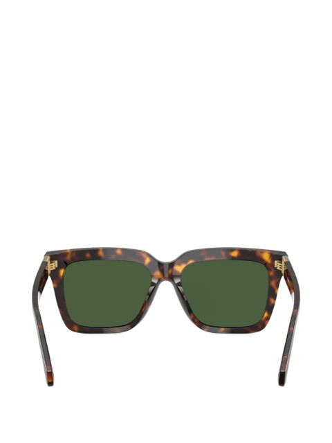 Versace Eyewear square-frame logo sunglasses - Brown