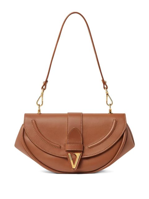 Versace Virtus leather shoulder bag - Brown - zdjęcie produktu nr 1