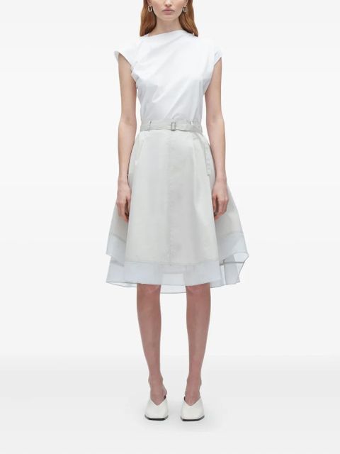 3.1 Phillip Lim belted layered skirt - Neutrals - zdjęcie produktu nr 2