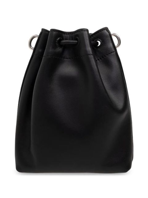Jimmy Choo mini Cinch leather bucket bag - Black - zdjęcie produktu nr 2