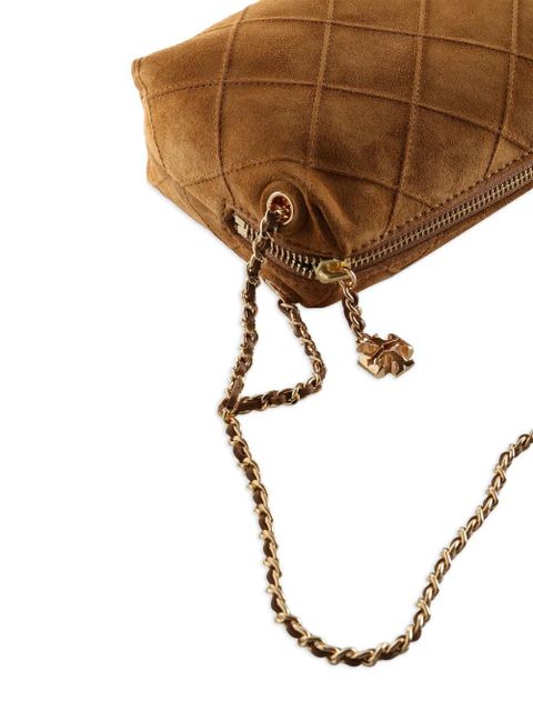 Tory Burch Fleming suede mini bag - Brown