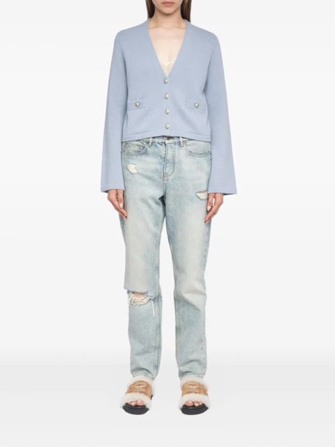 Zadig&Voltaire wide-sleeve cashmere cardigan - Blue - zdjęcie produktu nr 2