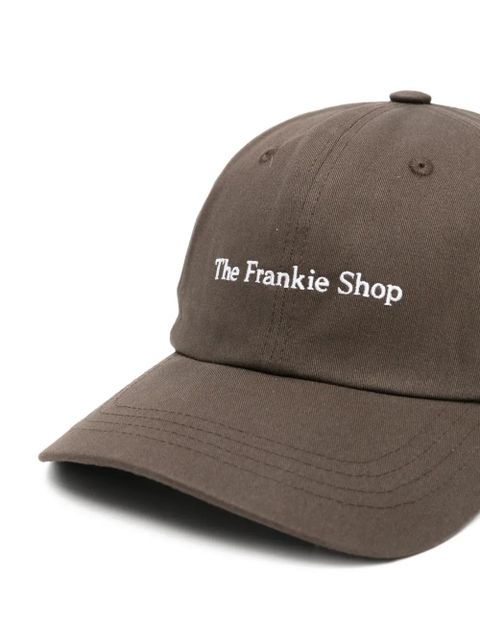The Frankie Shop logo-embroidered baseball cap - Brown
