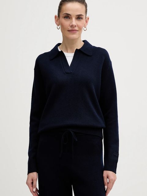 MC2 Saint Barth sweter wełniany damski kolor granatowy EZE0003 - zdjęcie produktu nr 1