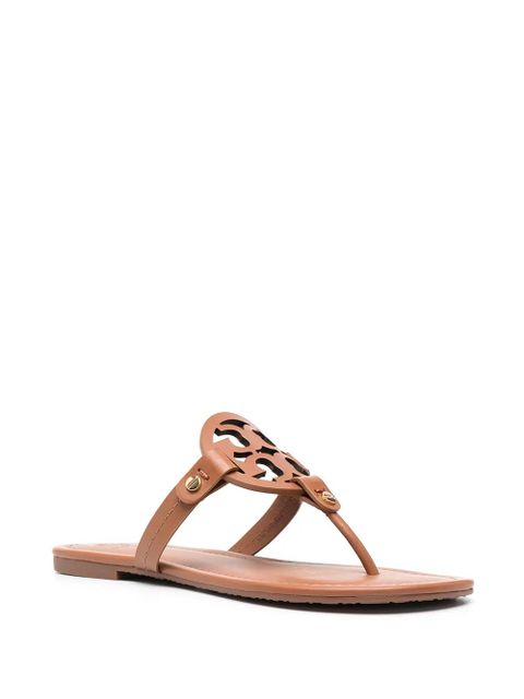 Tory Burch Miller leather sandals - Brown - zdjęcie produktu nr 2