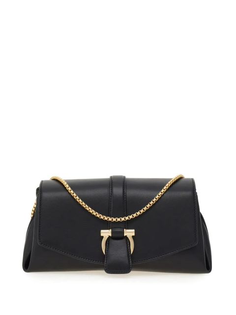 Ferragamo small front flap soulder bag - Black - zdjęcie produktu nr 1