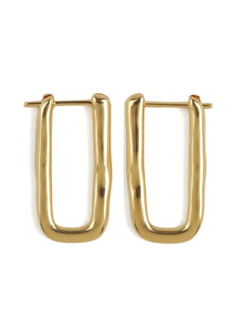 Jil Sander logo-engraved earrings - Gold - zdjęcie produktu nr 2