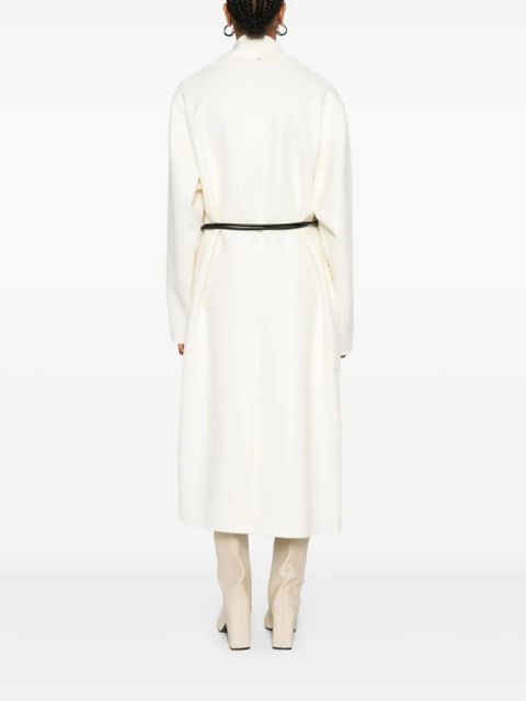 Sportmax knotted-tie fastening coat - Neutrals