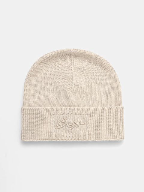 BOSS czapka kolor beżowy 50558673 - zdjęcie produktu nr 1