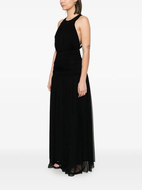 TWINSET gathered maxi dress - Black