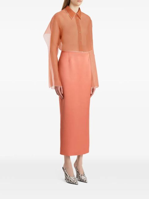 KHAITE zip skirt - Orange - zdjęcie produktu nr 2