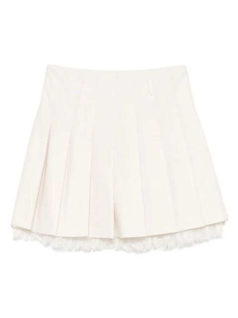 Self-Portrait lace-detailing mini skirt - Neutrals - zdjęcie produktu nr 1