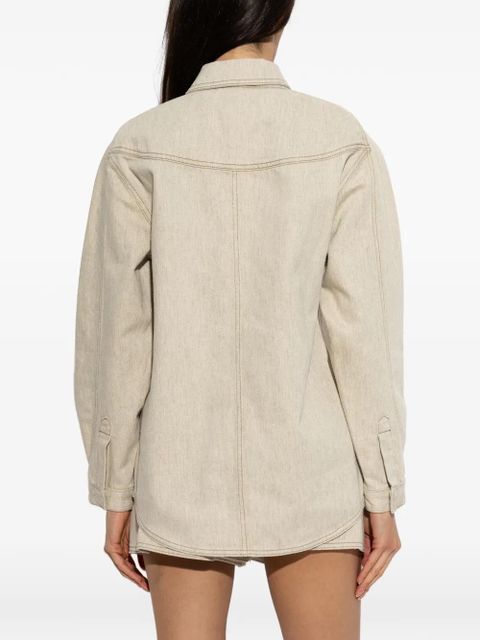 Jacquemus contrast-stitch long-sleeve shirt - Neutrals
