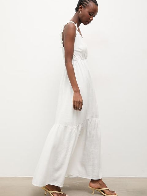 Answear.LAB sukienka letnia z lnem - zdjęcie produktu nr 2