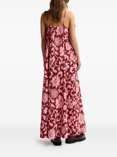 Essentiel Antwerp floral-print bow-detail dress - Red