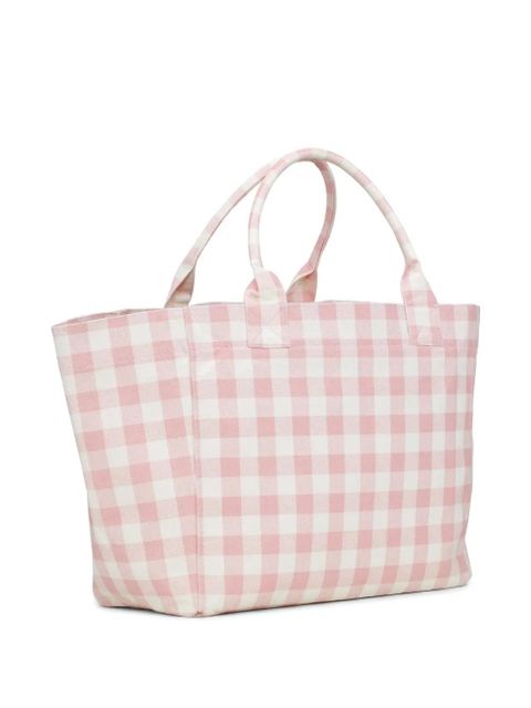 GANNI checked tote bag - Pink - zdjęcie produktu nr 2