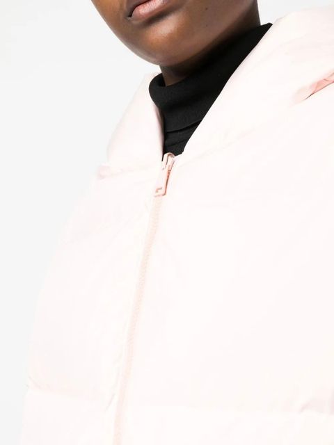 Yves Salomon drawstring-hem puffer jacket - Pink