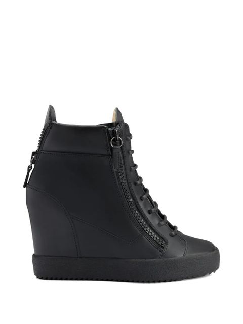 Giuseppe Zanotti Addy wedge sneakers - Black - zdjęcie produktu nr 1