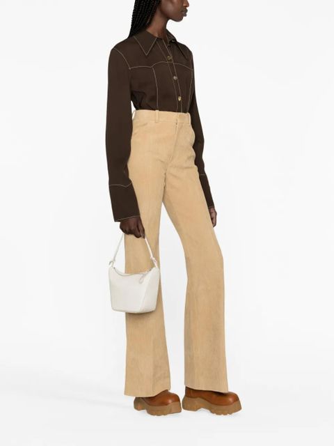 LOEWE mini Hammock Hobo leather bag - White - zdjęcie produktu nr 2