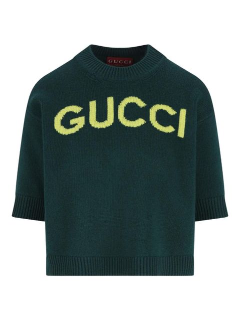 Gucci short-sleeve logo T-shirt - Green - zdjęcie produktu nr 1