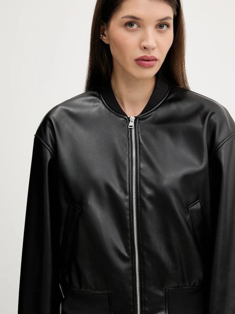 Hugo Blue kurtka bomber kolor czarny przejściowa 50542178