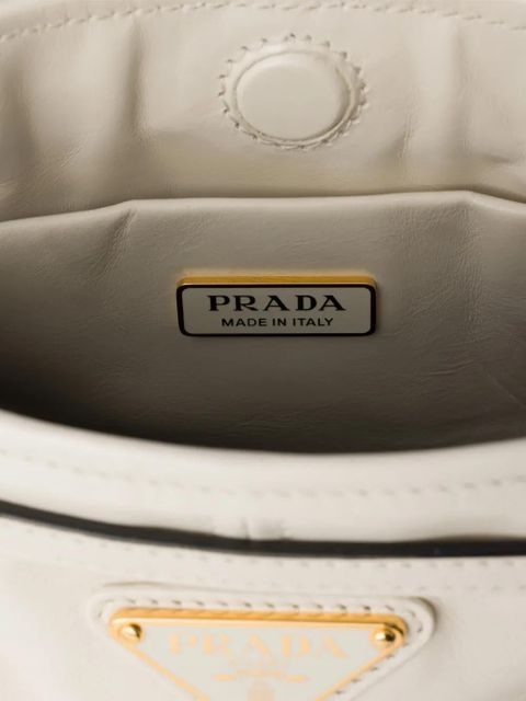 Prada Bonnie leather mini shoulder bag - White