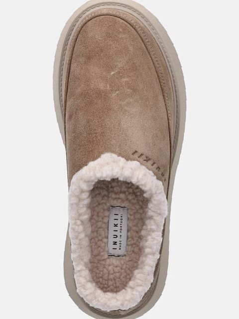 Inuikii kapcie zamszowe Classic Micro kolor beżowy 1014.026.0021.250