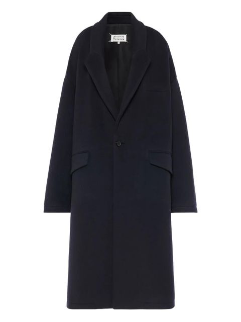 Maison Margiela pocket single-breasted coat - Blue - zdjęcie produktu nr 1
