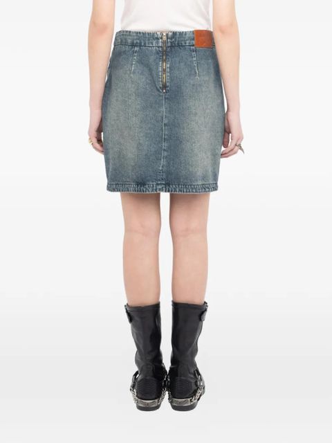 Zadig&Voltaire denim wrap mini skirt - Blue - zdjęcie produktu nr 2