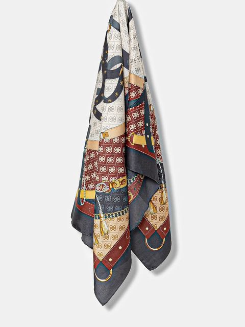 Guess chusta KEFIAH damska kolor granatowy wzorzysta AW5343 POL03 - zdjęcie produktu nr 1