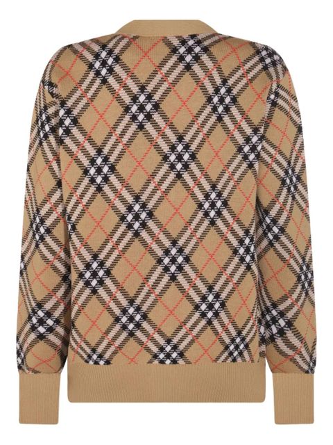 Burberry checked cardigan - Neutrals - zdjęcie produktu nr 2