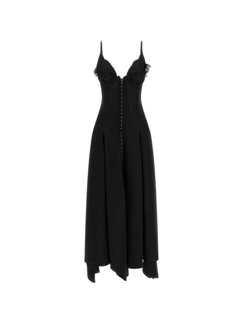 Alexander McQueen Gancini lace-insert dress - Black - zdjęcie produktu nr 1