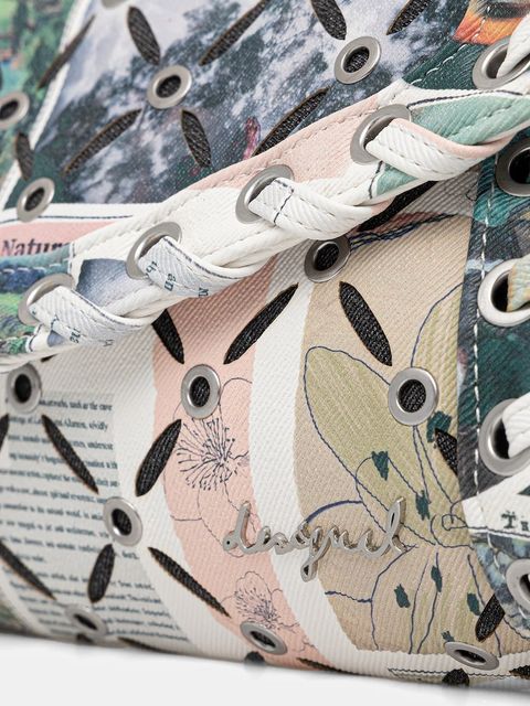 Desigual torebka JULIETT CUT OUT kolor zielony 25WAXD02