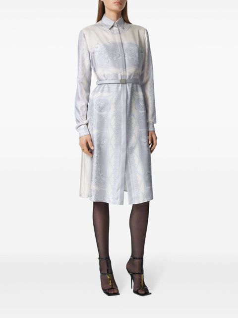 Versace La Coupe des Dieux midi shirt dress - Blue