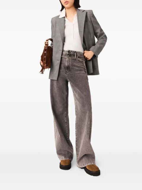 Maje chain-link straight-leg jeans - Grey - zdjęcie produktu nr 2