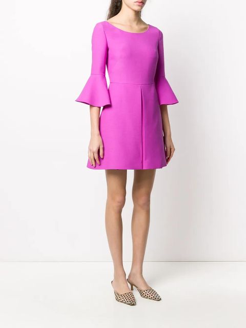 Valentino Garavani flared sleeves mini dress - Purple