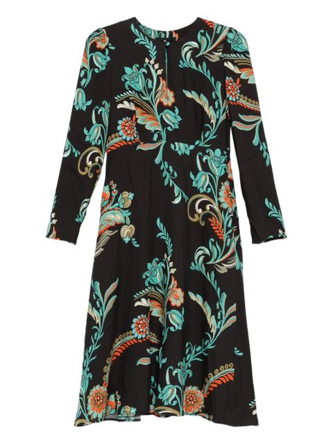 ETRO floral-print long-sleeve dress - Black - zdjęcie produktu nr 1