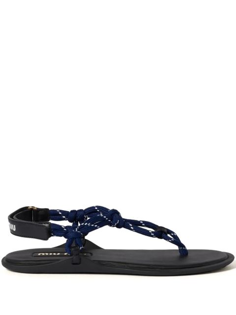 Miu Miu Rivière-cord sandals - Blue - zdjęcie produktu nr 1