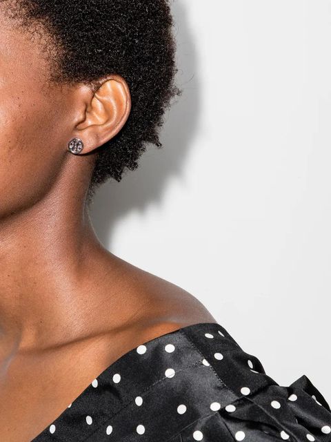 Tory Burch Miller Double-T stud earrings - Metallic