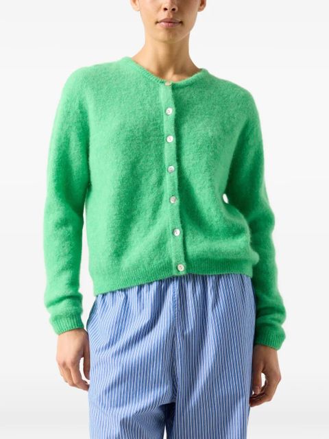 American Vintage round-neck buttoned cardigan - Green