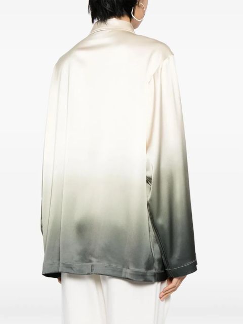 Nanushka Jelmer ombré-effect satin shirt - Multicolour