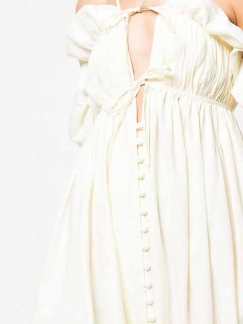 Cult Gaia Starla off-shoulder dress - White