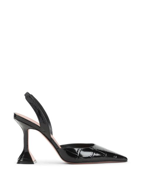 Amina Muaddi point slingback mules - Black - zdjęcie produktu nr 1