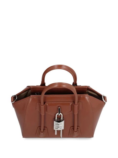 Givenchy mini Antigona Lock tote bag - Brown