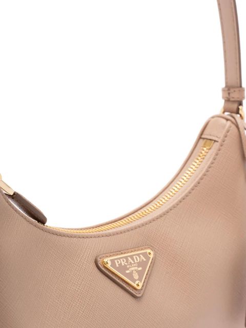 Prada mini Re-Edition shoulder bag - Neutrals
